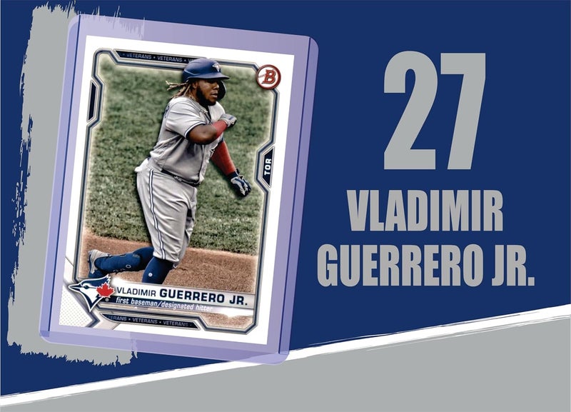 Chaser Vladimir Guerrero Jr. (5) Assorted Baseball Cards Gift Pack - Toronto Blue Jays - Image 4